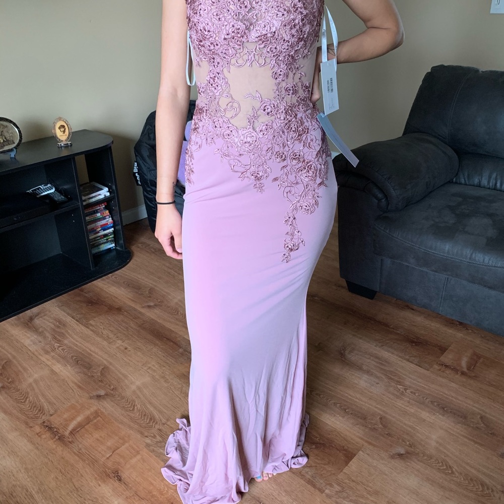 Jovani Mauve Prom Dress